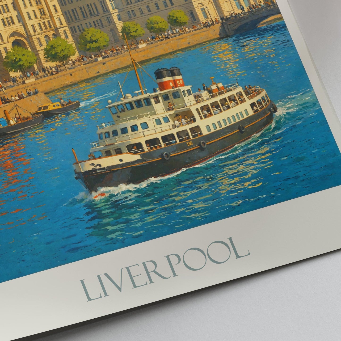 Liverpool Travel Print ~ Travel Poster Art Home Decor Gift Personalized Framed