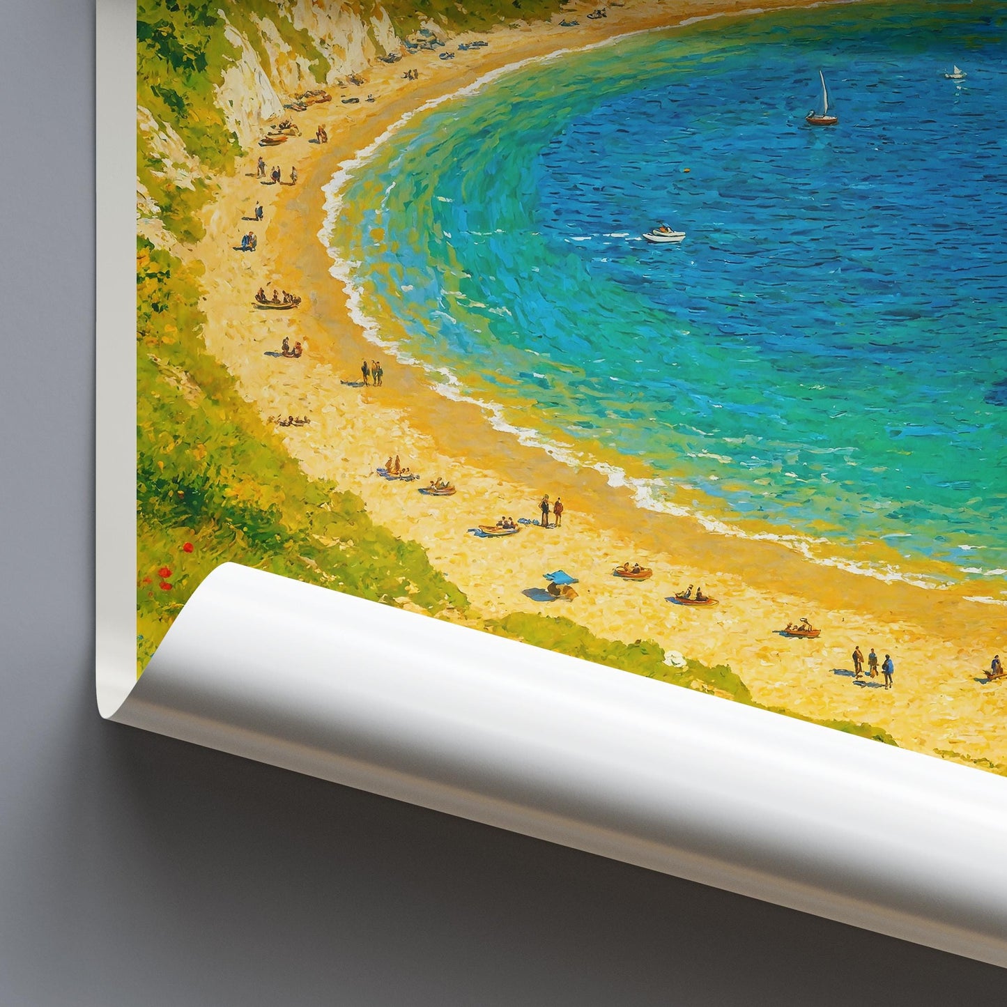 Lulworth Cove Travel Print ~ Dorset Travel Poster |