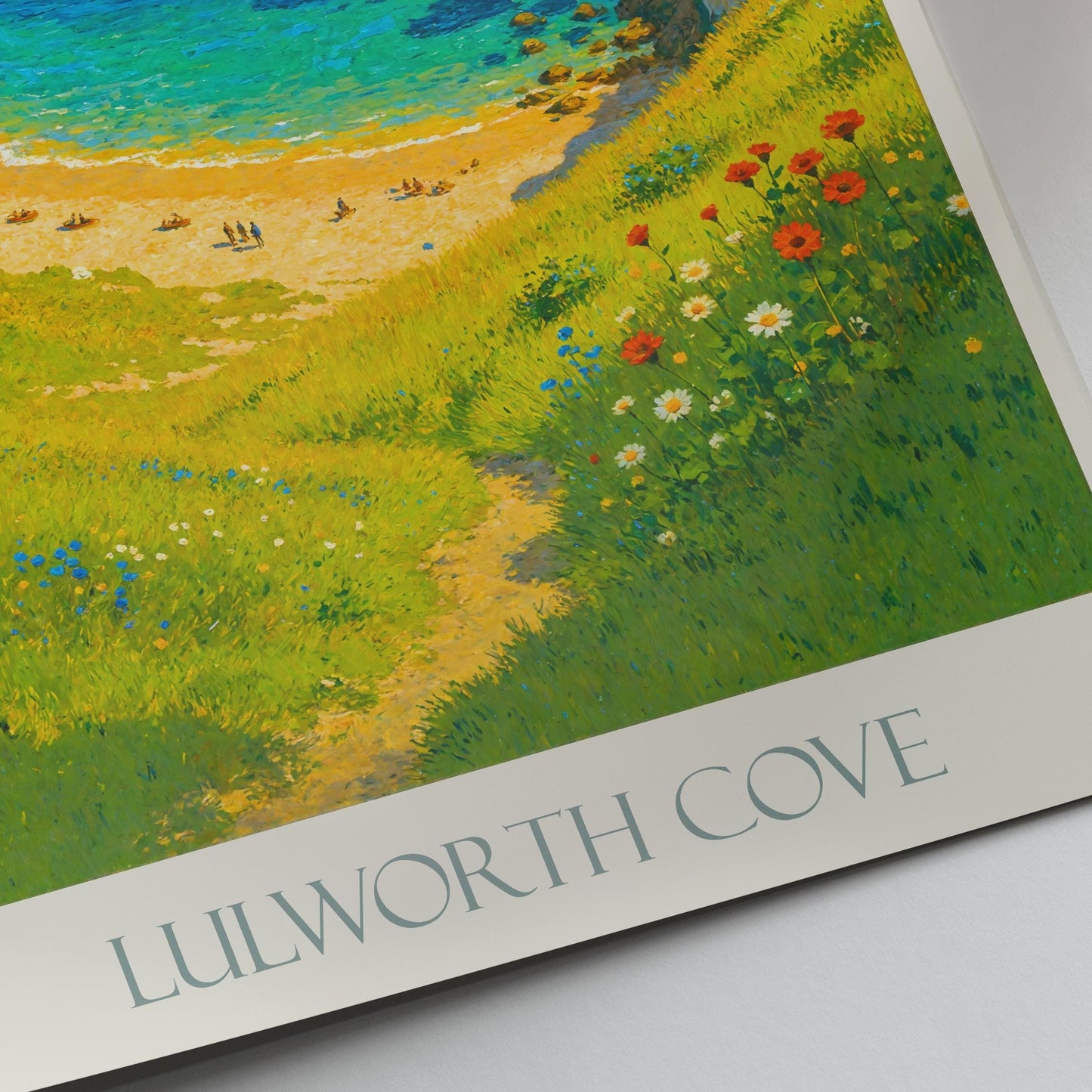 Lulworth Cove Travel Print ~ Dorset Travel Poster |