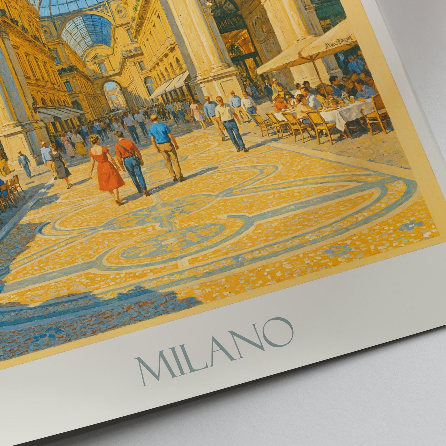 Milan Travel Print, Galleria ~ Italy Travel Poster