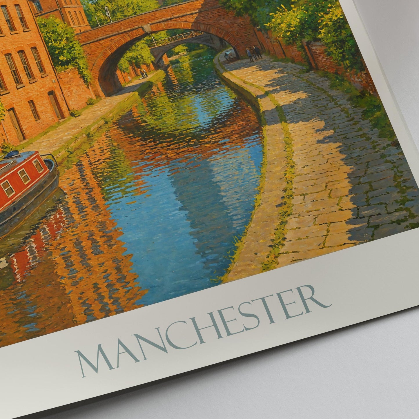 Manchester Travel Print, Canals ~ Poster Travel