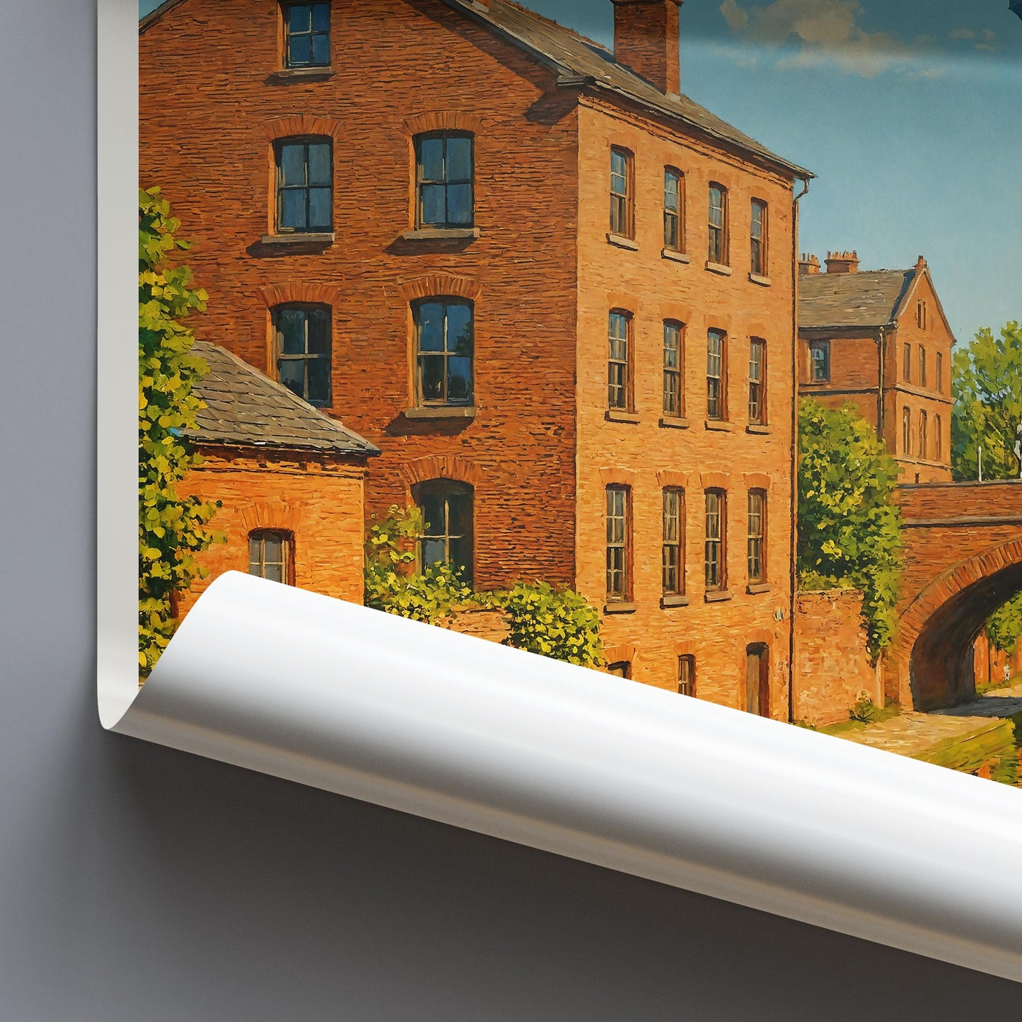 Manchester Travel Print, Canals ~ Poster Travel