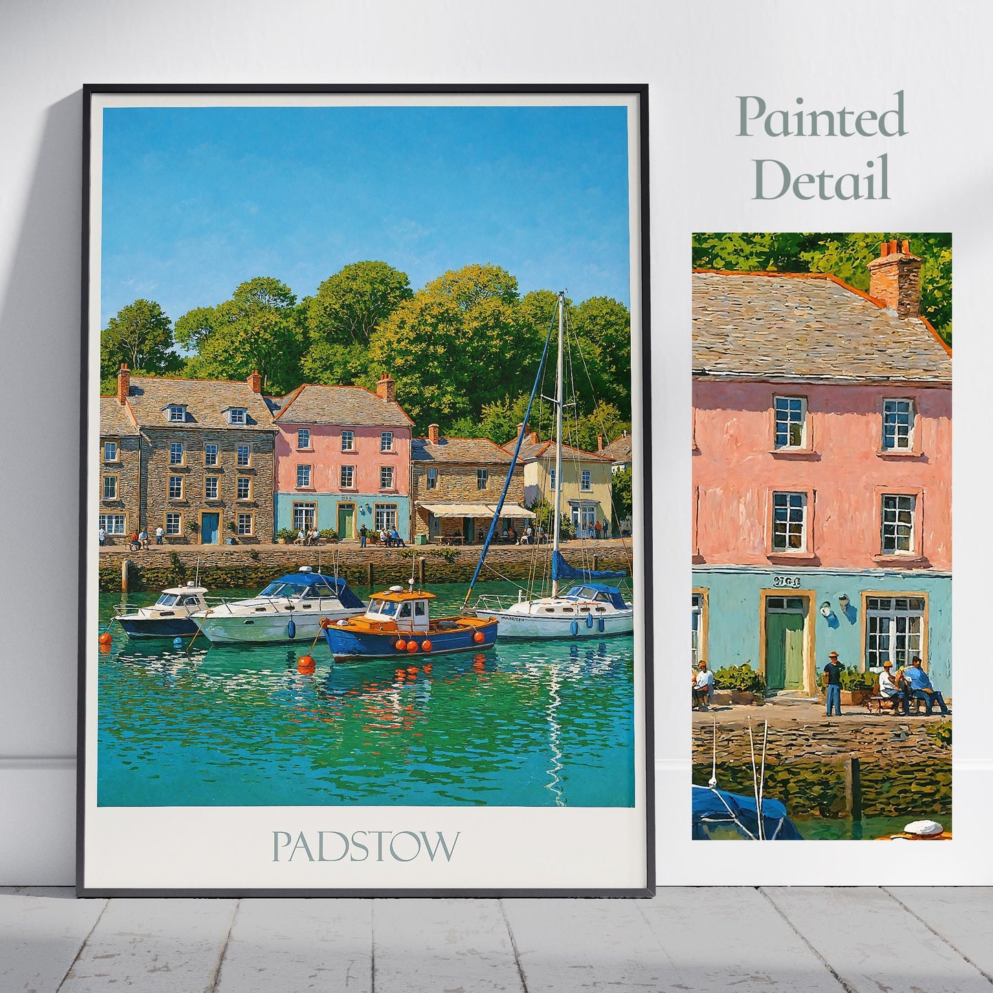 Padstow Travel Print ~ Cornwall Travel Poster |