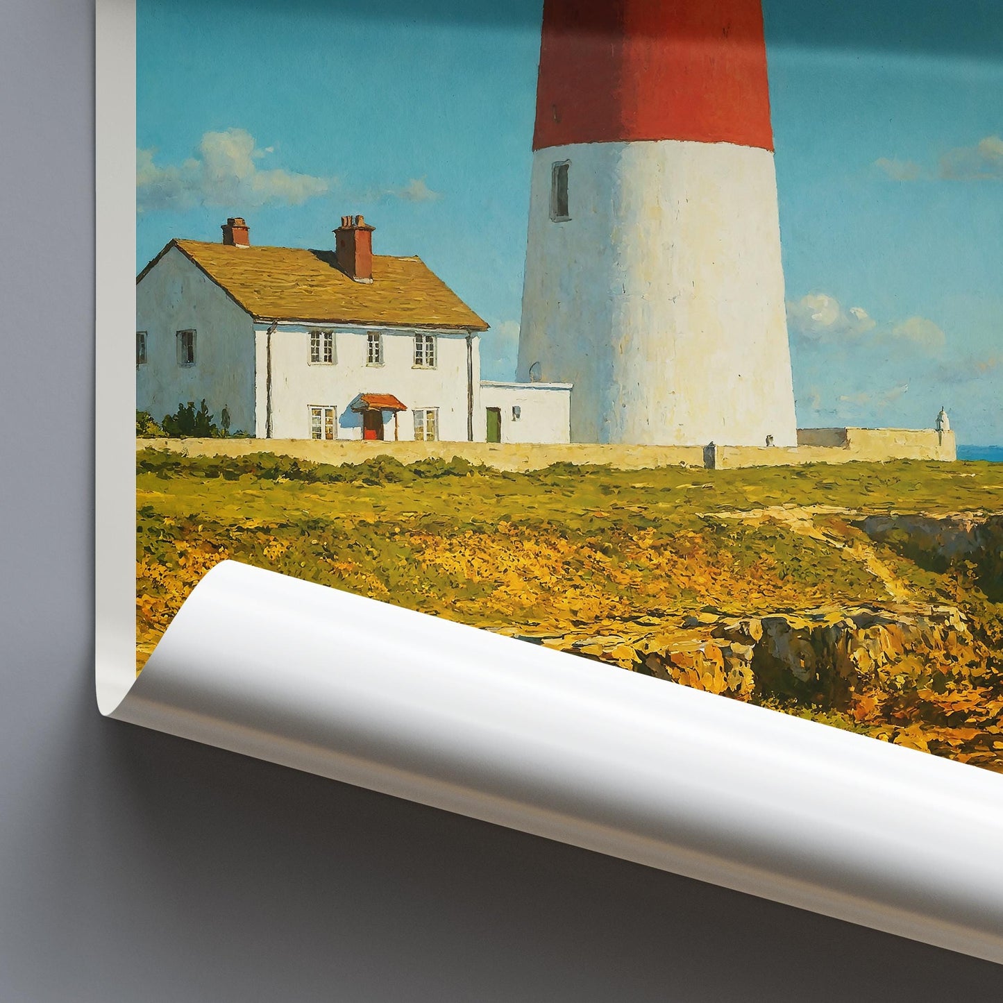 Portland Bill Travel Print ~ Dorset Travel Poster |