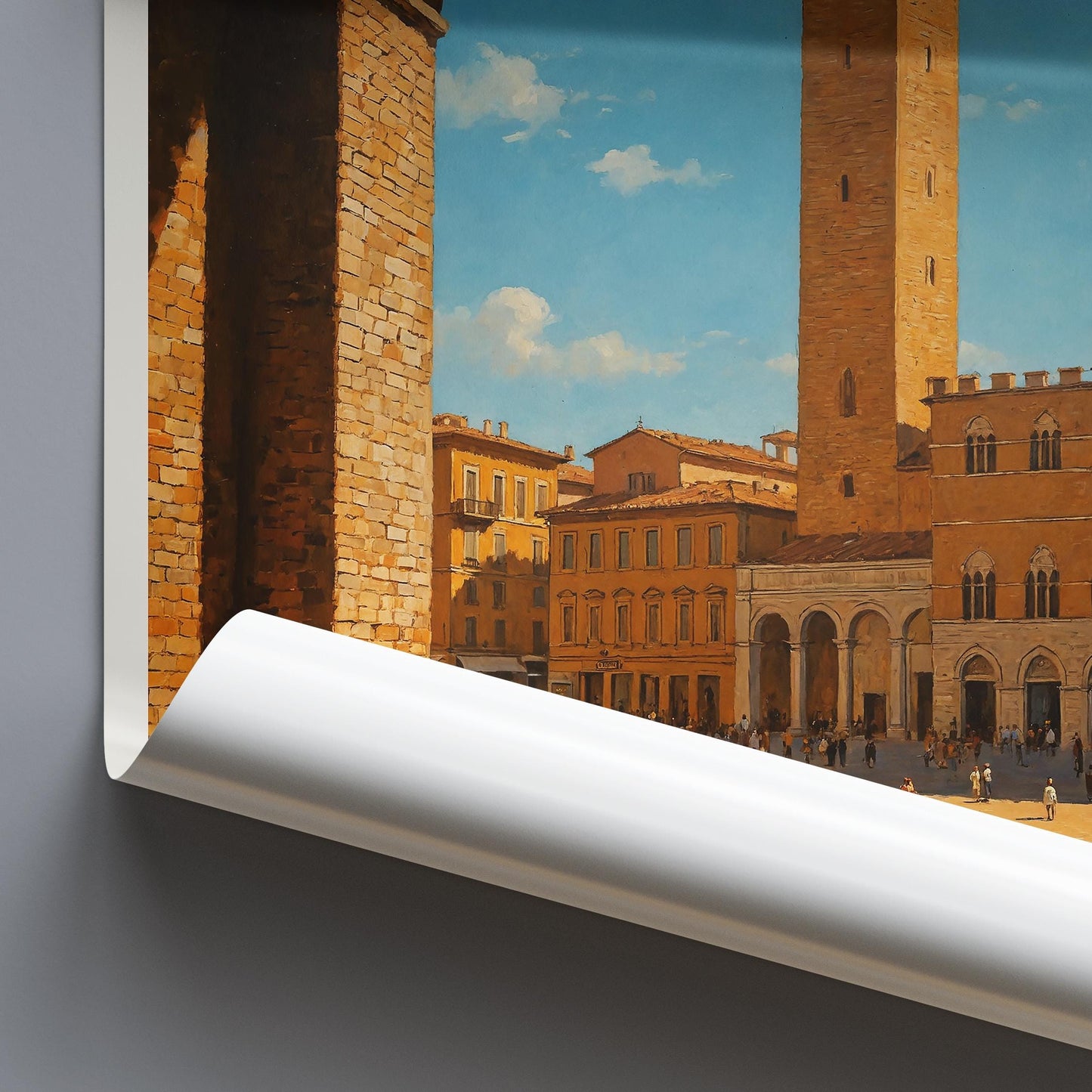 Siena Travel Print, Piazza del Campo ~ Italy Travel Poster