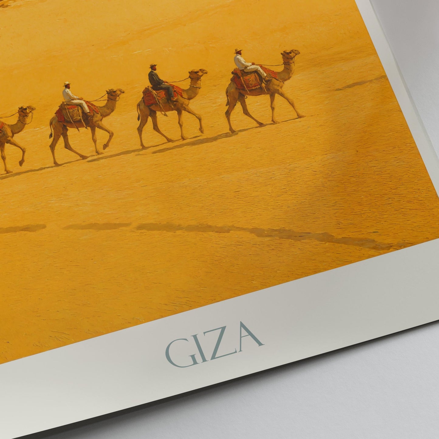 Giza Pyramids Travel Print ~ Cairo Egypt Travel Poster