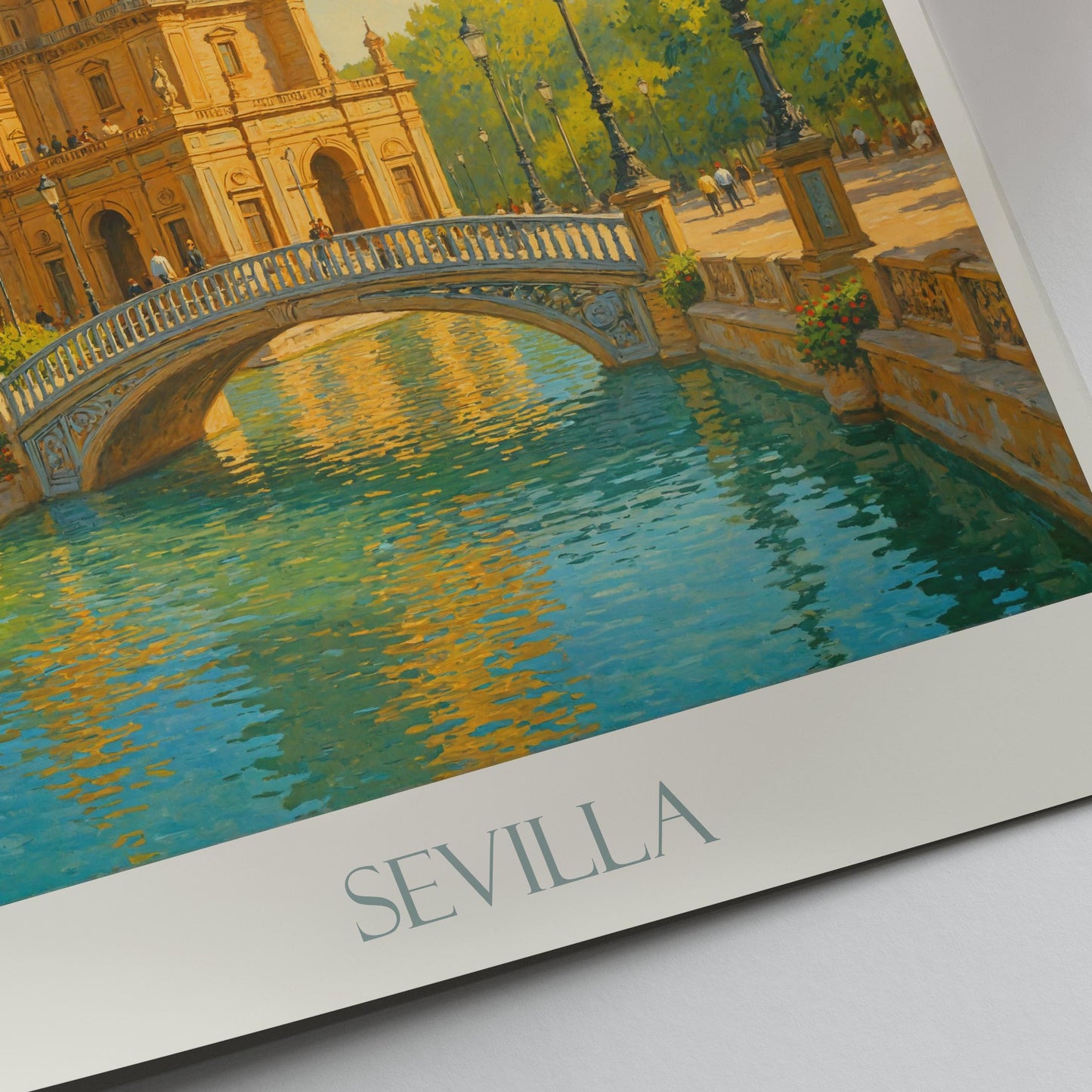 Seville Travel Print ~ Spain Travel Poster | Painted Wall Art Print & Home Decor | Framed Personalized Print | Vacation Travel Gift