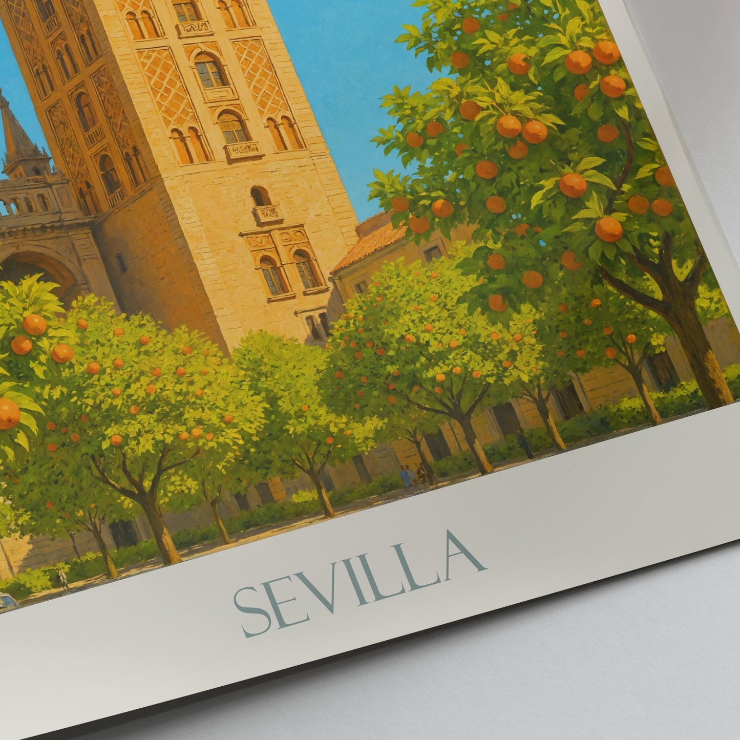 Seville Travel Print ~ Spain Travel Poster | Painted Wall Art Print & Home Decor | Framed Personalized Print | Vacation Travel Gift