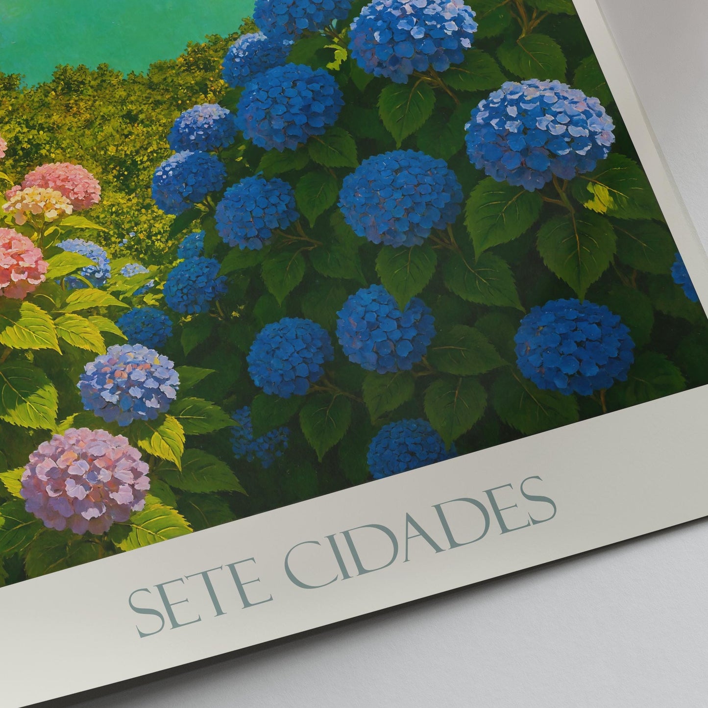 Sete Cidades Travel Print, São Miguel, Azores ~ Portugal Travel Poster Wall Art Home Decor Gift Personalized Framed