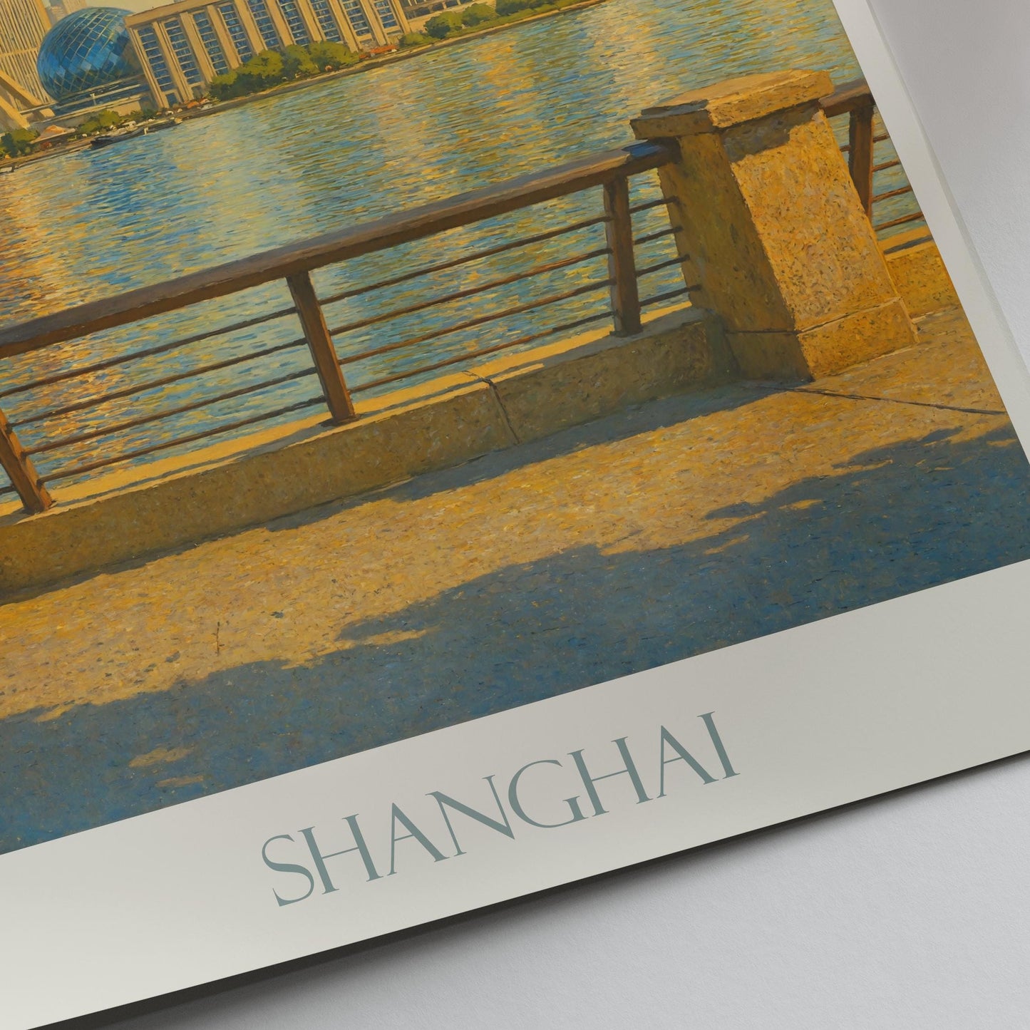 Shanghai Travel Print ~ China Travel Poster | Painted Wall Art Print & Home Decor | Framed Personalized Print | Vacation Travel Gift