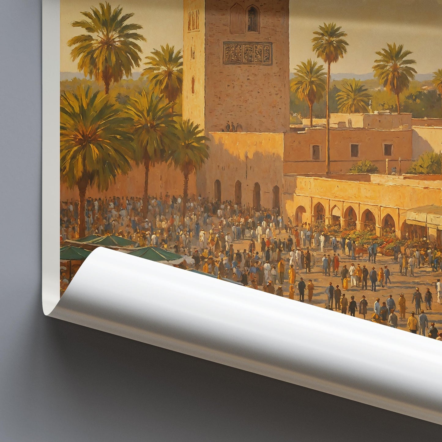 Marrakesh Travel Print ~ Morocco Travel Poster Wall Art Home Decor Gift Personalized Framed