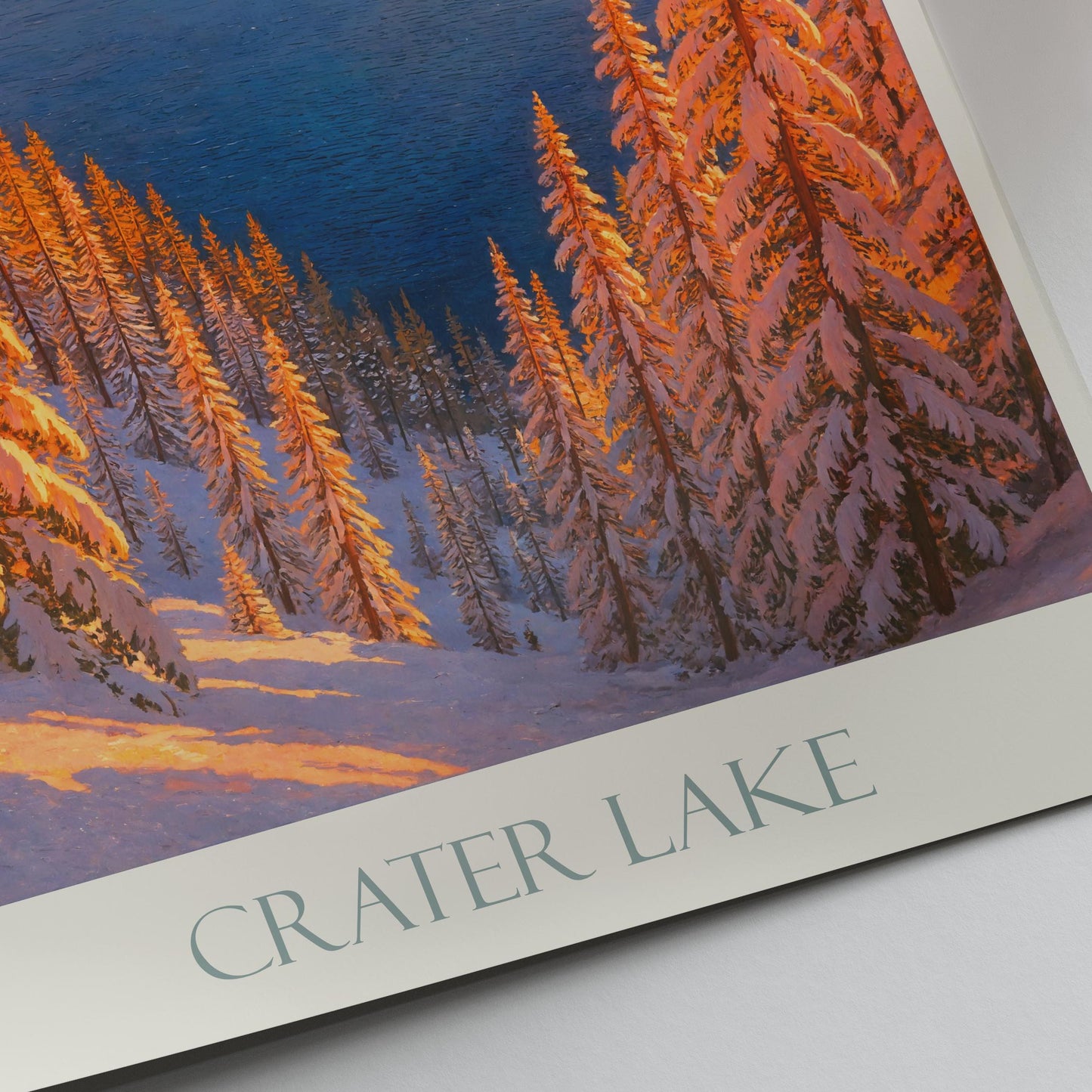 Crater Lake Travel Print ~ Oregon Travel Poster