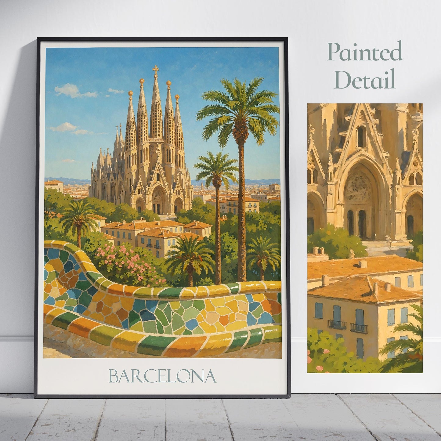 Barcelona Travel Print ~ Spain Travel Poster