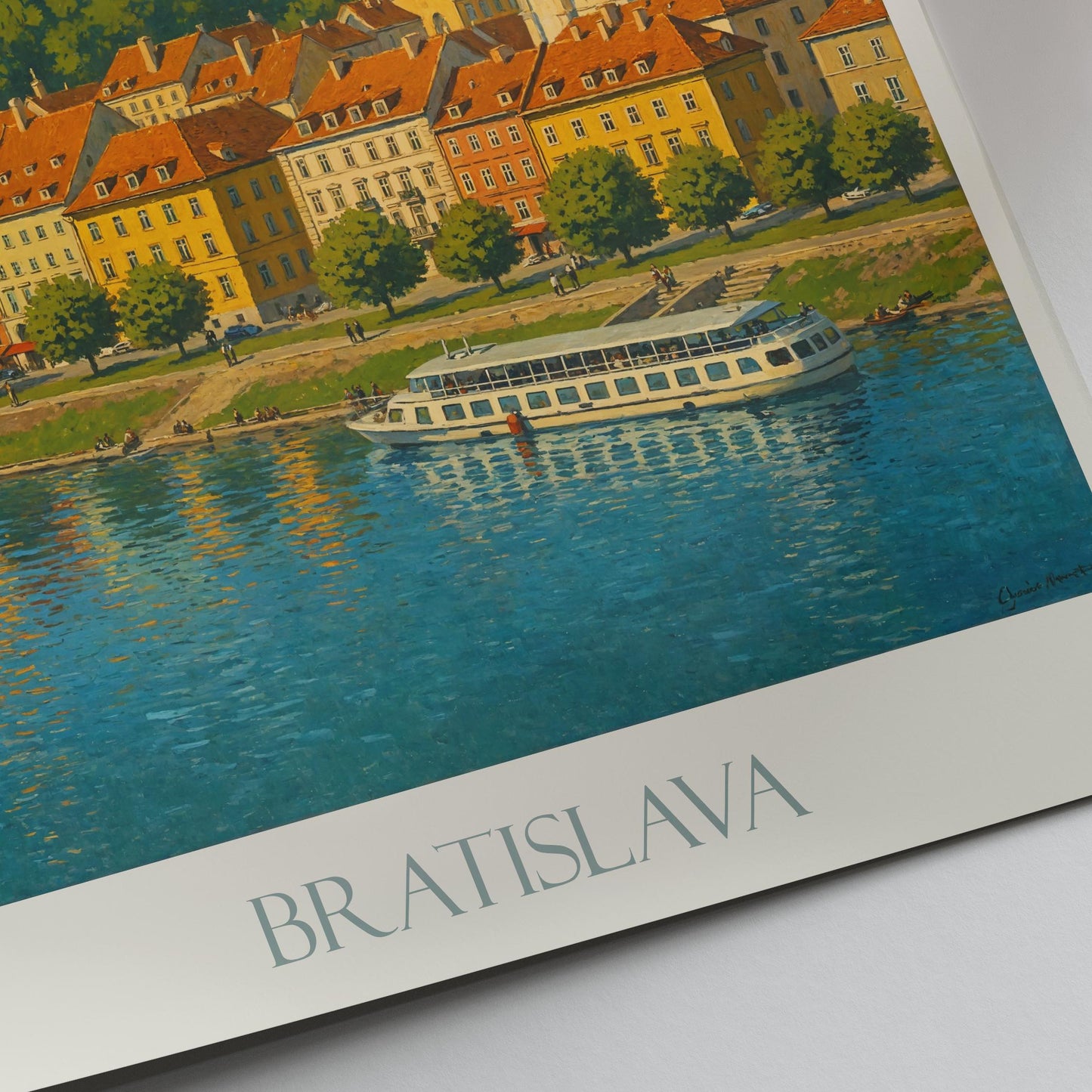 Bratislava Travel Print ~ Slovakia Travel Poster