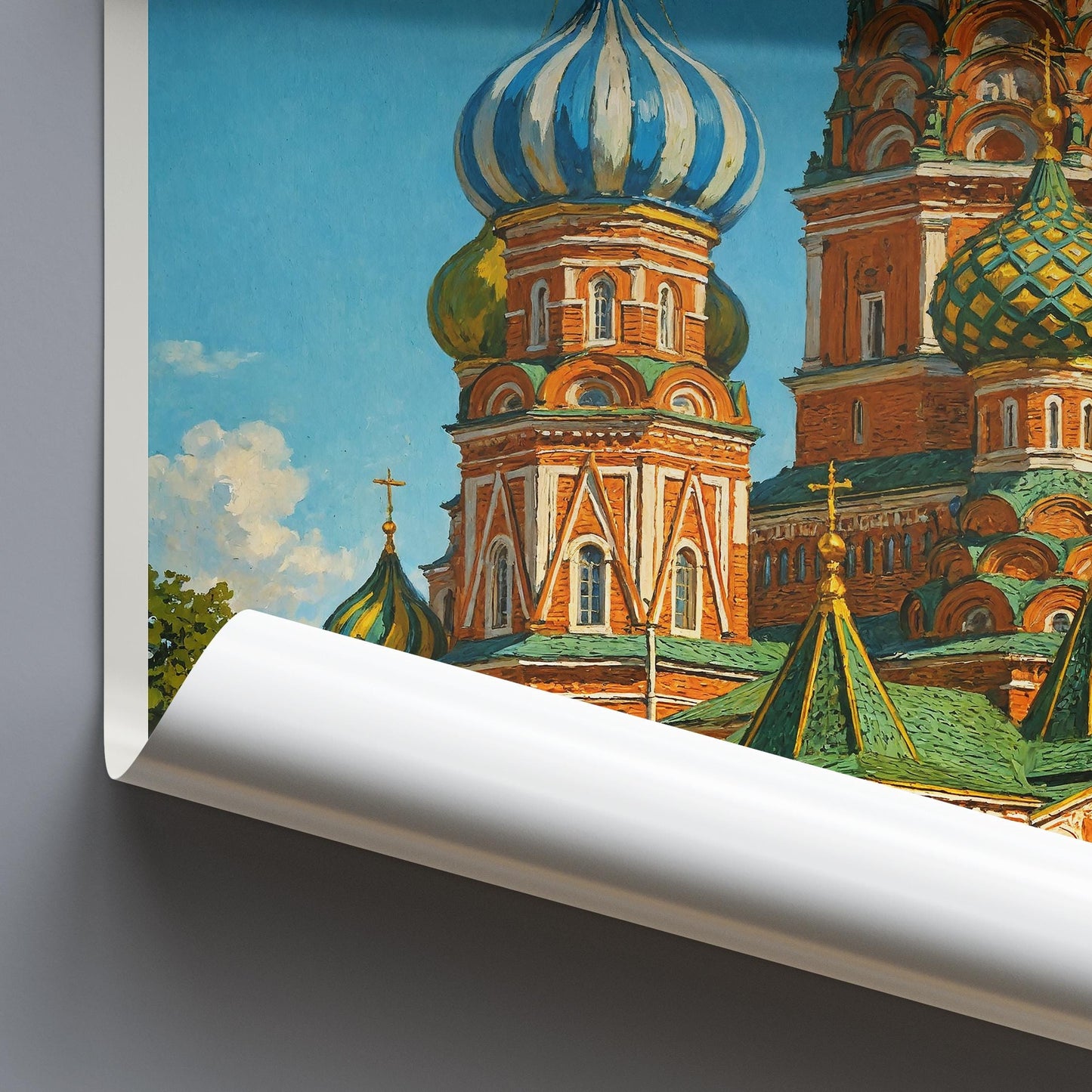 Moscow Travel Print, Red Square ~ Russia Travel Poster