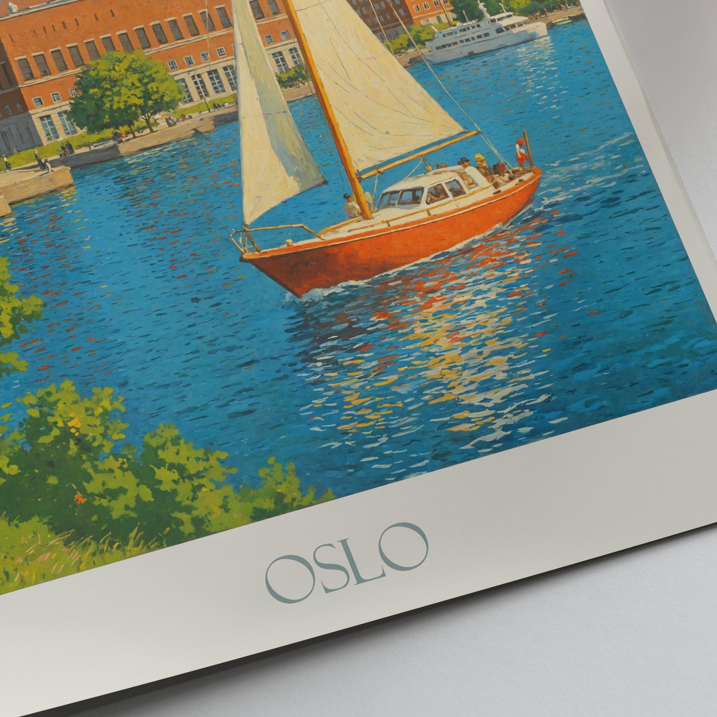 Oslo Travel Print ~ Norway Travel Poster |