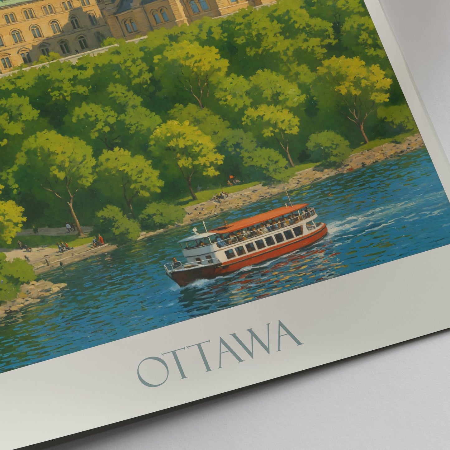 Ottawa Travel Print ~ Canada Travel Poster