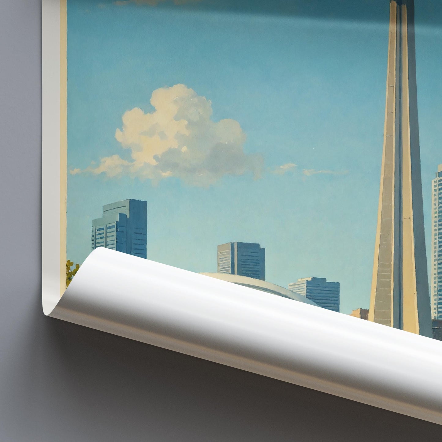 Toronto Travel Print ~ Personalized CN Tower Poster | CN Tower Wall Art | Toronto Travel Poster | Toronto Poster | Ontario Painting