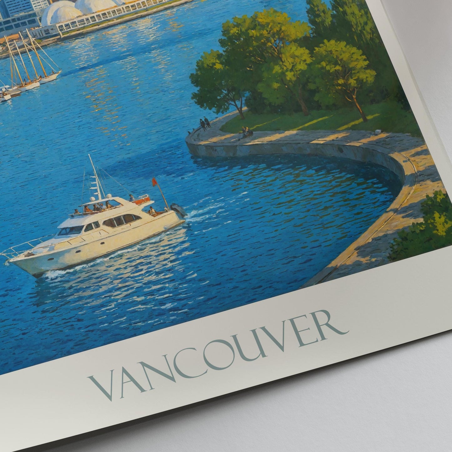 Vancouver Travel Print ~ British Columbia Canada Travel Poster