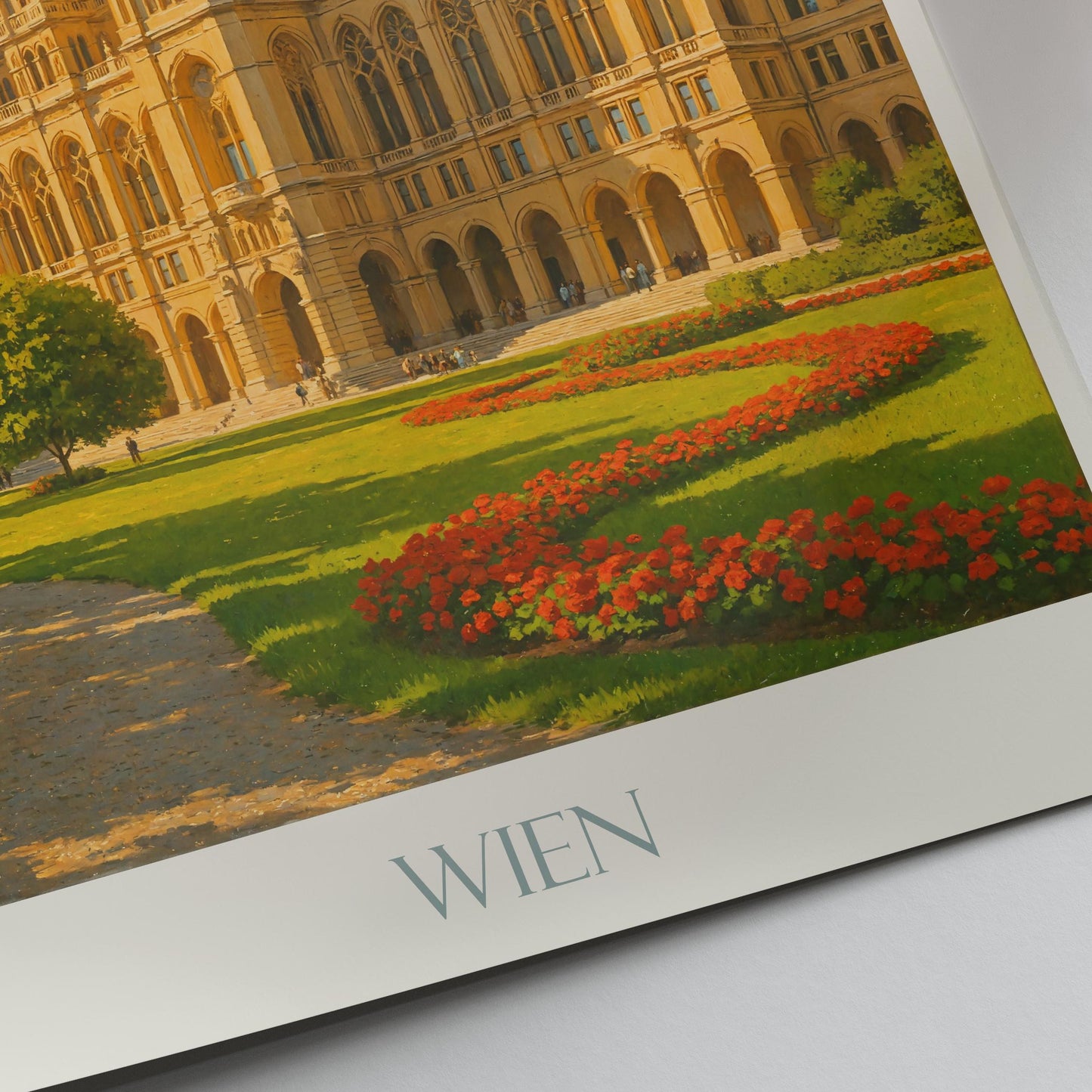 Vienna Travel Print, Rathaus ~ Austria Travel Poster