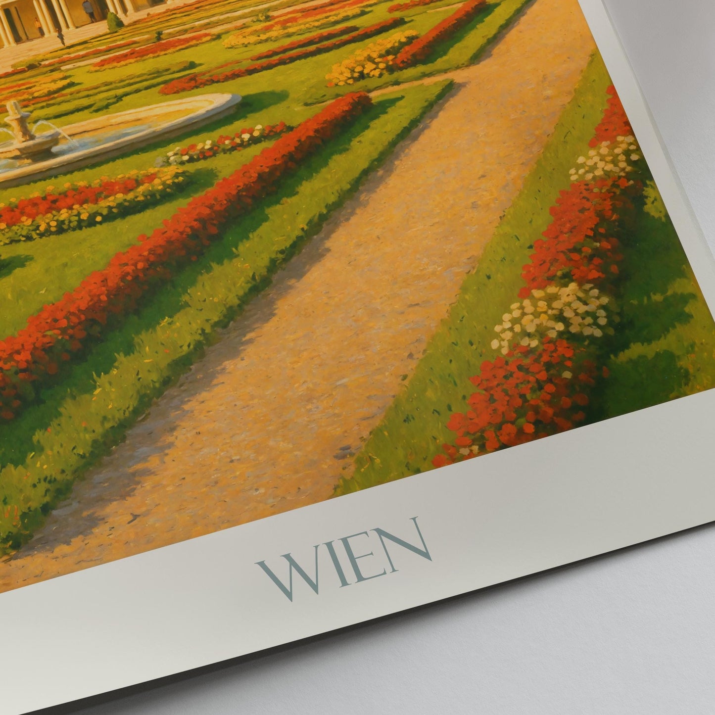 Vienna Travel Print, Schönbrunn Palace ~ Austria Travel Poster | Framed Personalized Vacation Travel Gift