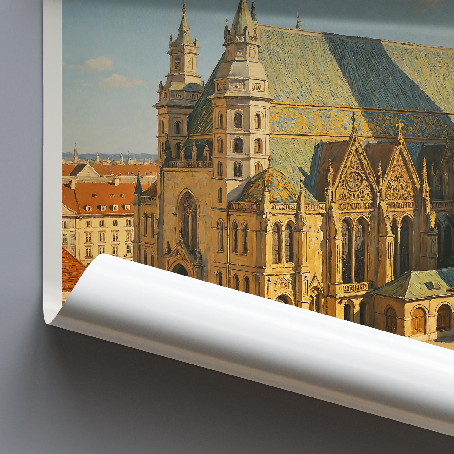 Vienna Travel Print, St. Stephen’s Cathedral ~ Austria Travel Poster