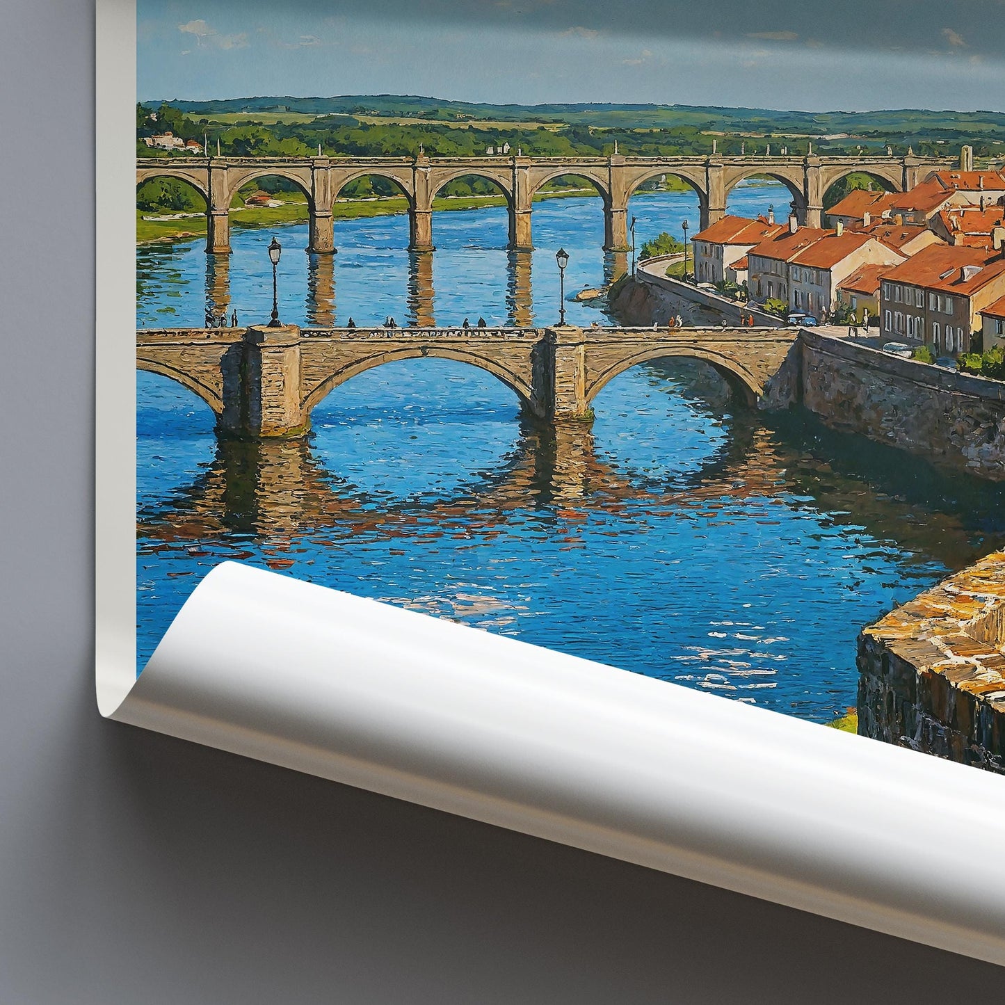 Berwick-upon-Tweed Travel Print ~ Northumberland Travel Poster Wall Art Home Decor Personalized Gift Painting Framed