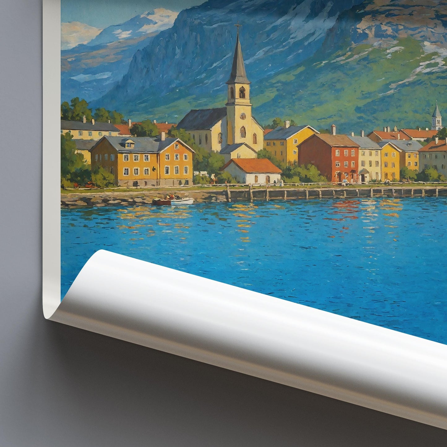Bodø Travel Print ~ Norway Travel Poster |