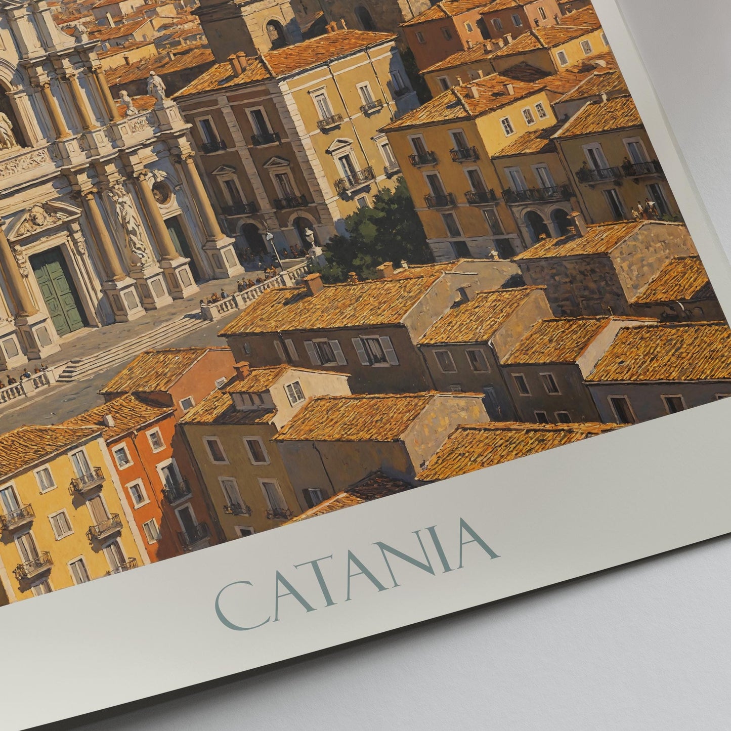 Catania Travel Print ~ Sicily Italy Travel Poster