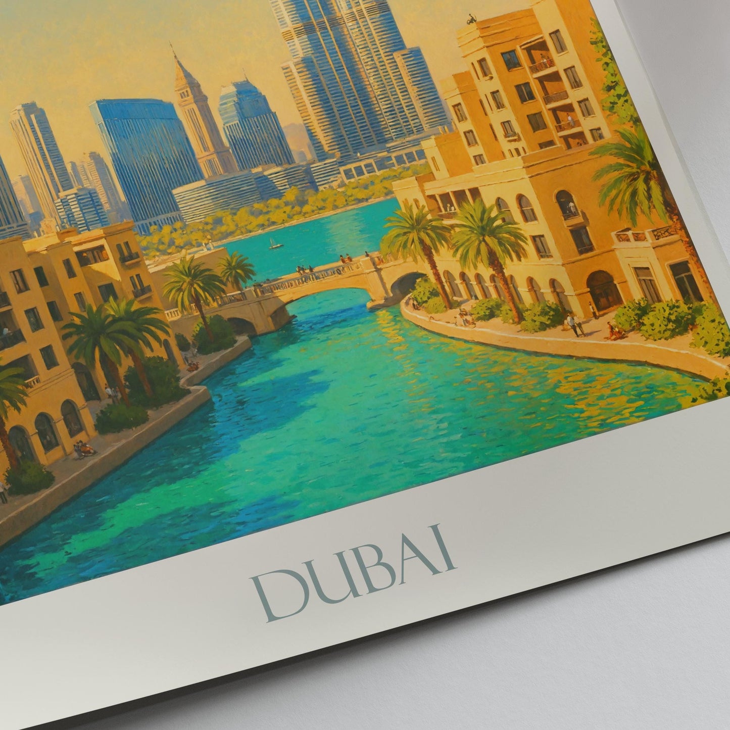 Dubai Travel Print ~ UAE Travel Poster |