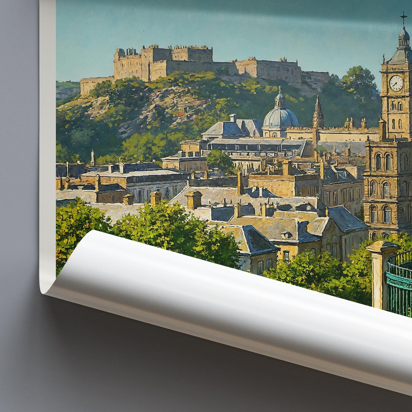 Edinburgh Travel Print ~ Scotland Travel Poster