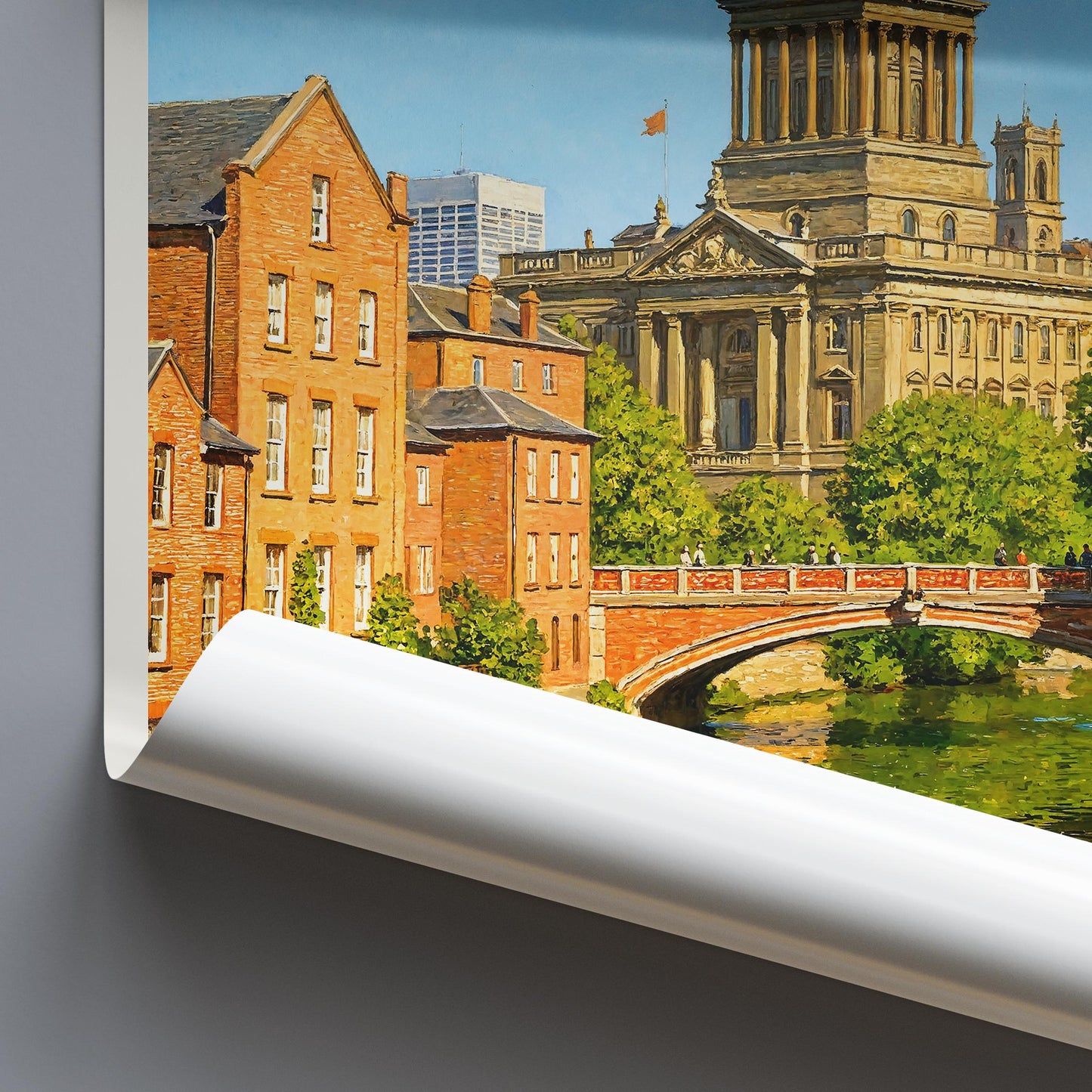 Leeds Travel Print ~ Yorkshire Travel Poster