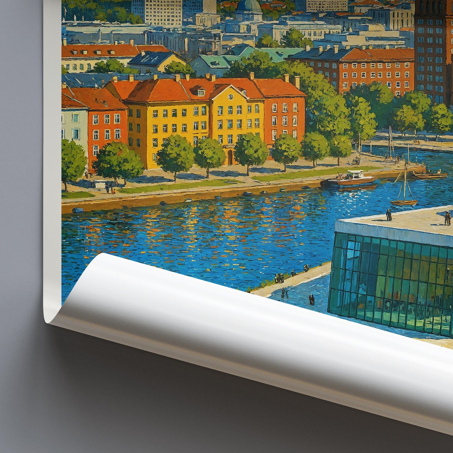 Oslo Travel Print ~ Norway Travel Poster |