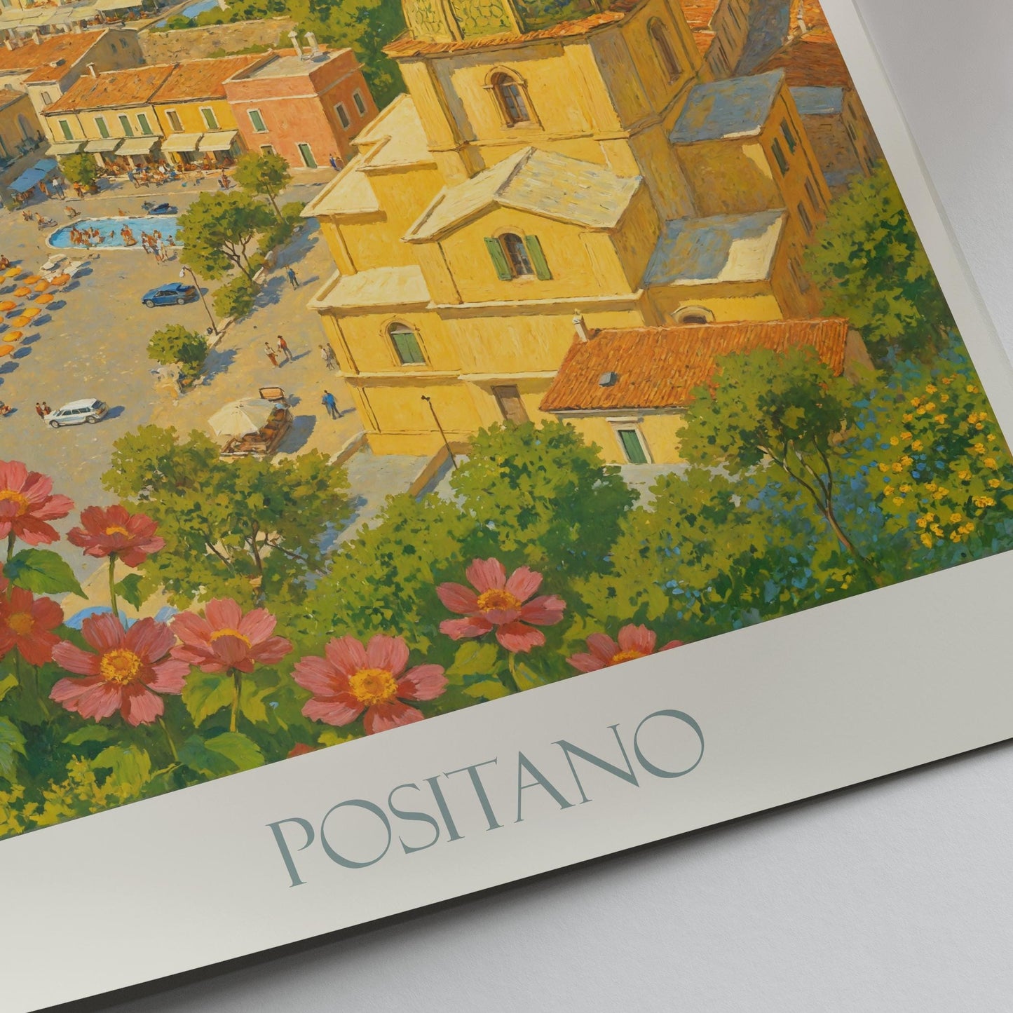 Positano Travel Print, Amalfi Coast ~ Italy Travel Poster