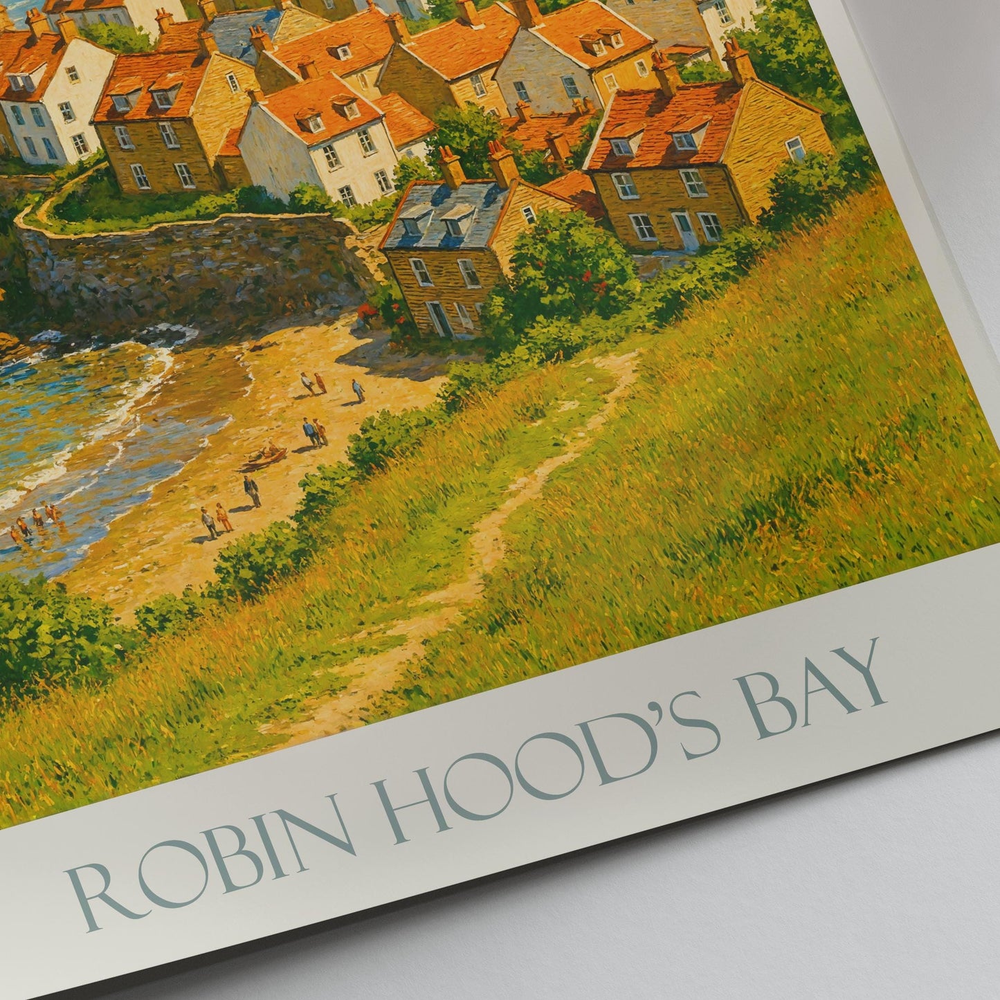 Robin Hood’s Bay Travel Print ~ Yorkshire Travel Poster