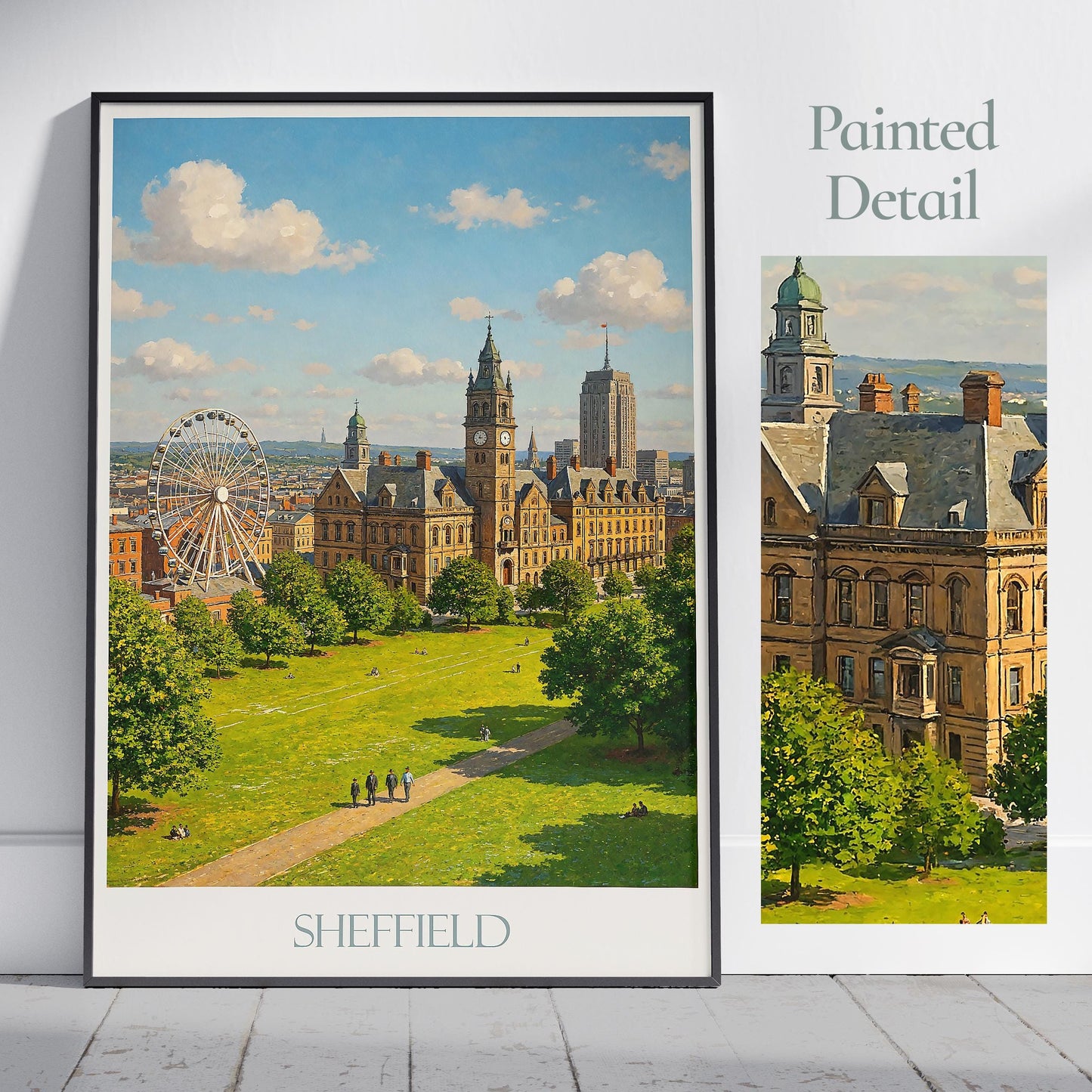 Sheffield Travel Print ~ Yorkshire Travel Poster
