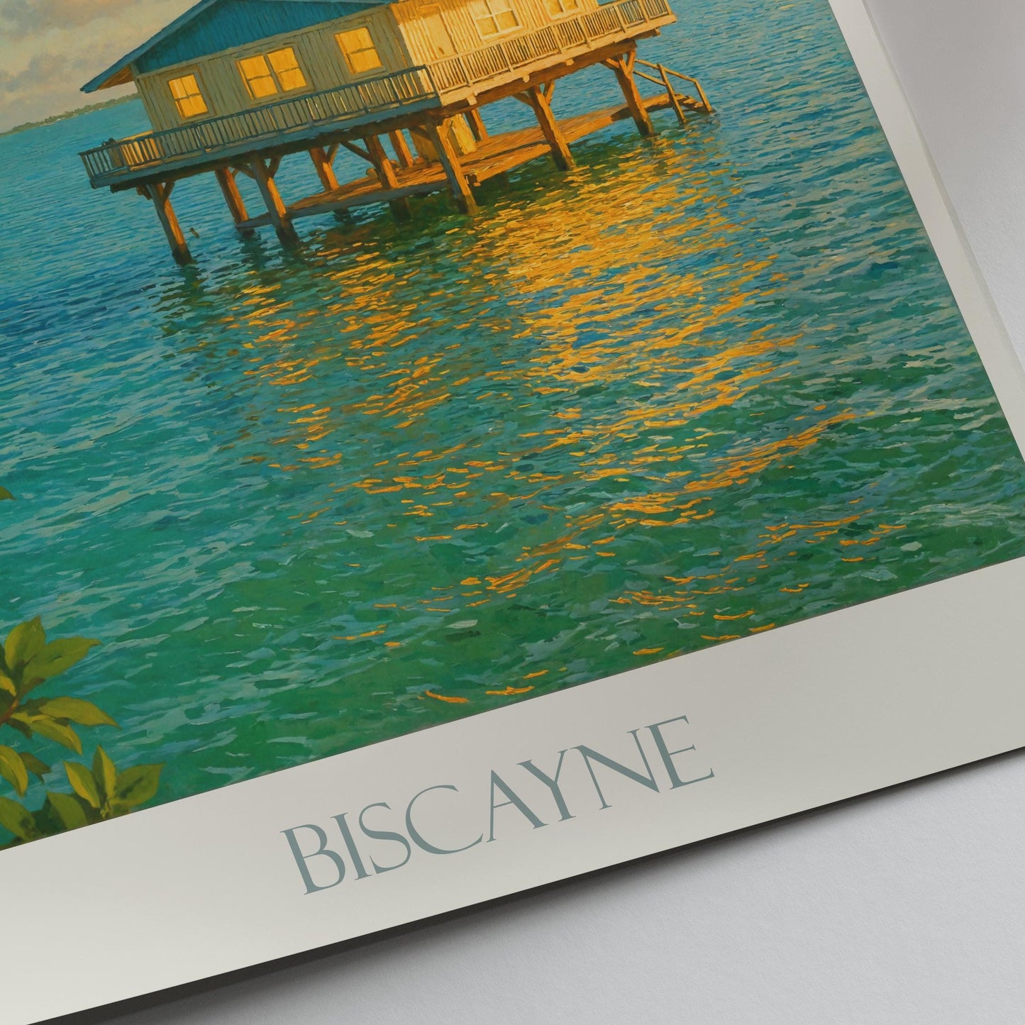 Biscayne National Park Travel Print, Stiltsville ~ Florida Travel Poster