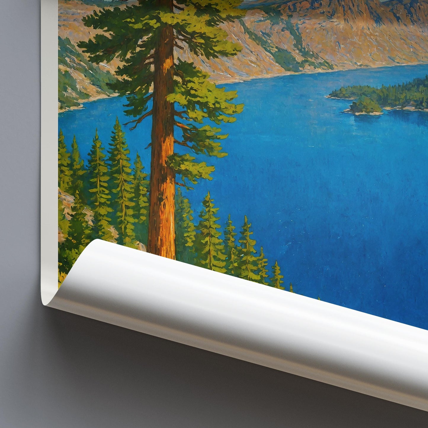 Crater Lake Travel Print ~ Oregon Travel Poster