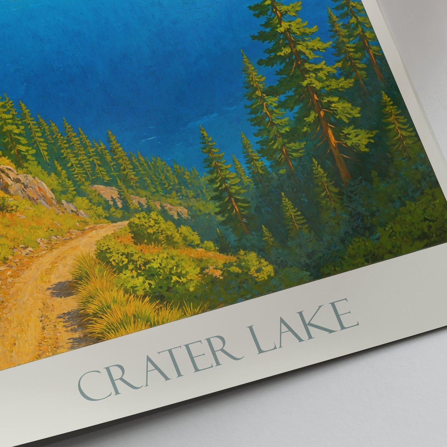 Crater Lake Travel Print ~ Oregon Travel Poster