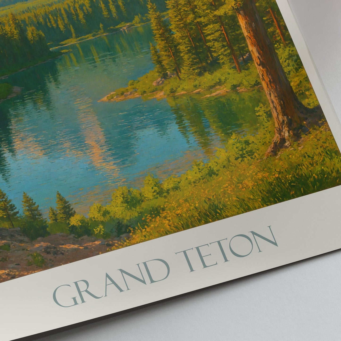 Grand Teton National Park Travel Print ~ Wyoming Travel Poster