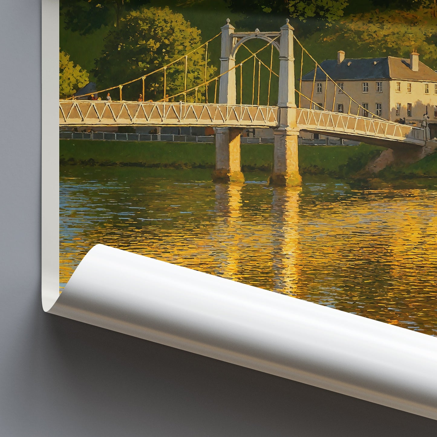 Inverness Travel Poster, River Ness & Castle View | Scotland Art Print | Scottish Highlands Decor | UK Cityscape