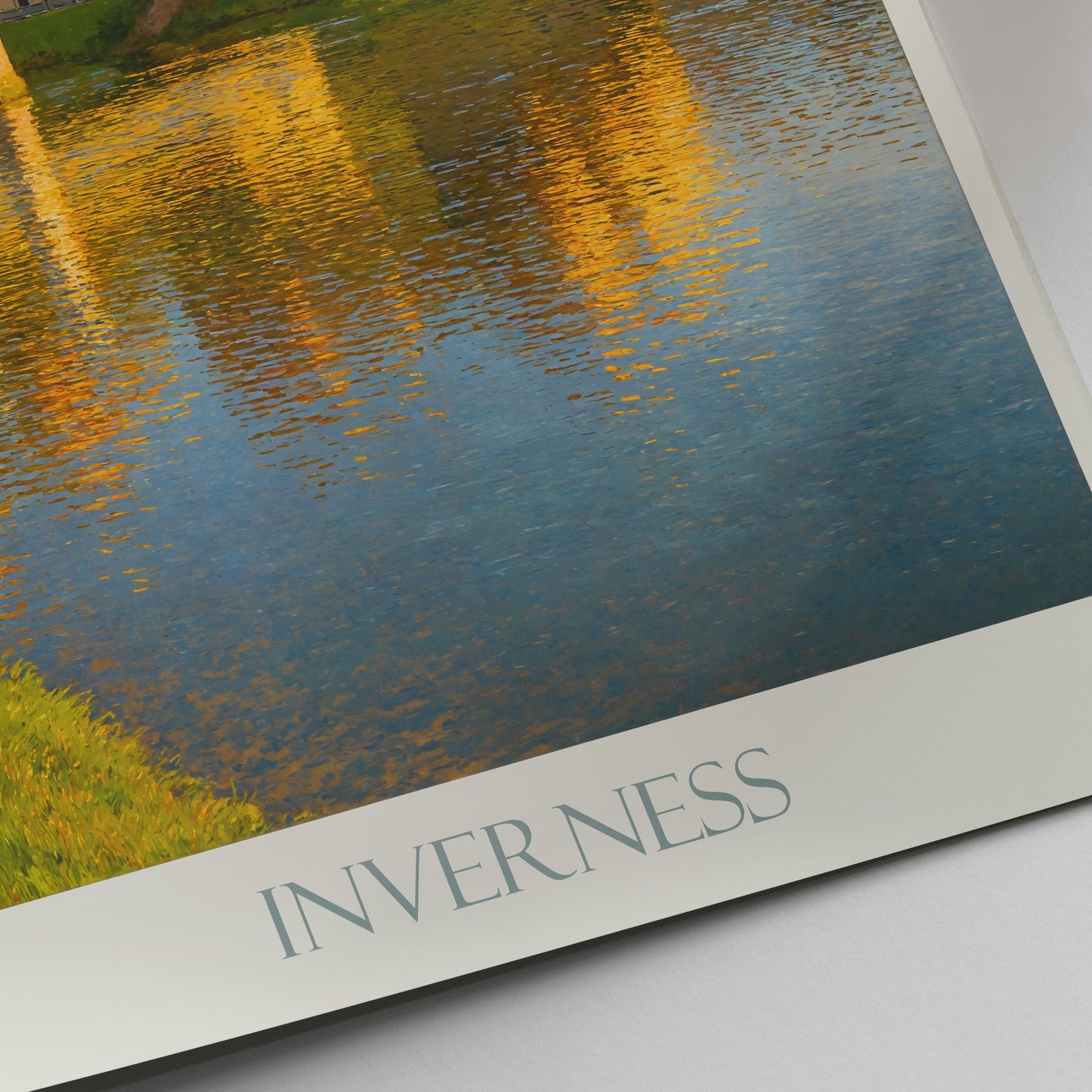 Inverness Travel Poster, River Ness & Castle View | Scotland Art Print | Scottish Highlands Decor | UK Cityscape
