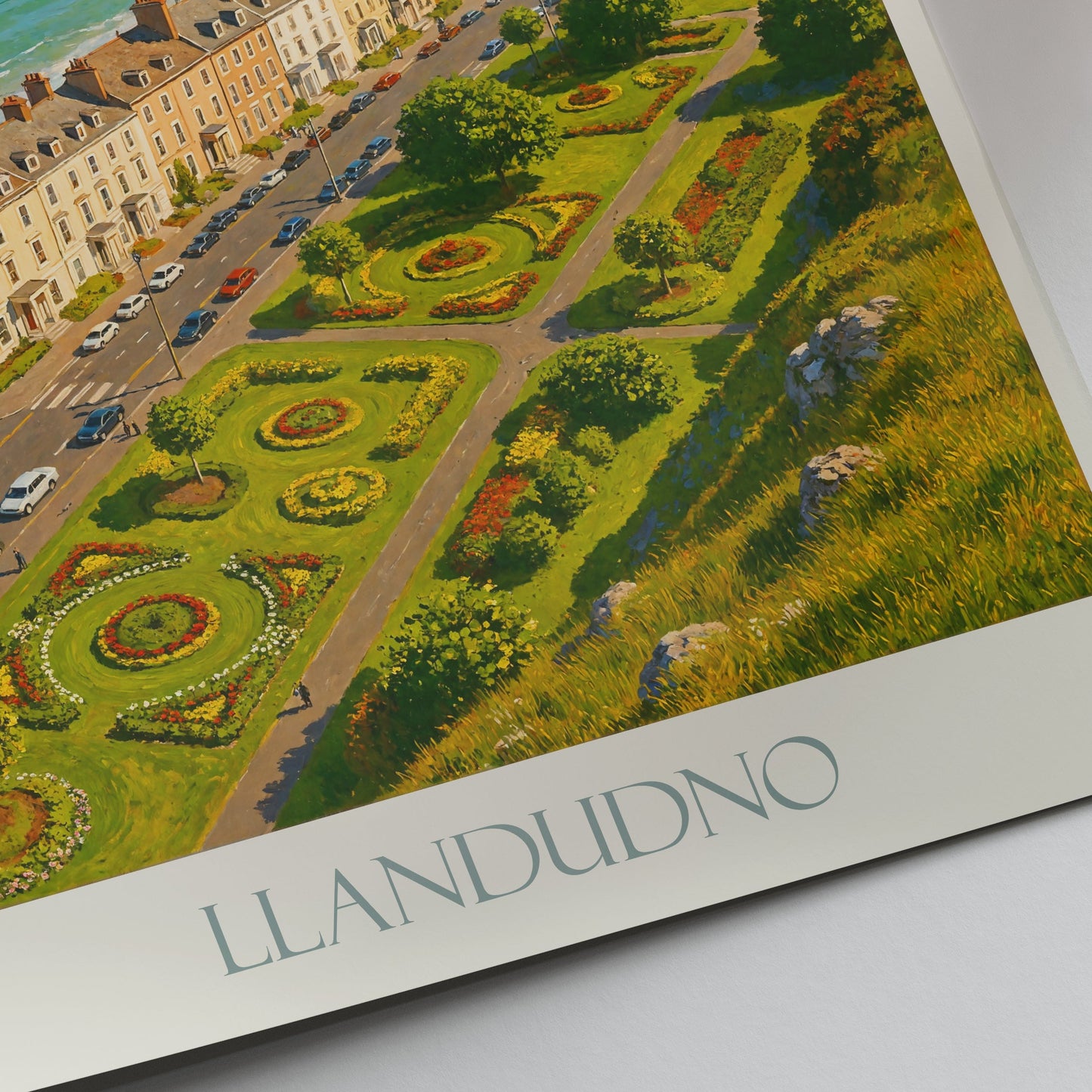 Llandudno Travel Poster, Victorian Pier Art | Charming Welsh Coast Print | Great Orme Seaside Decor