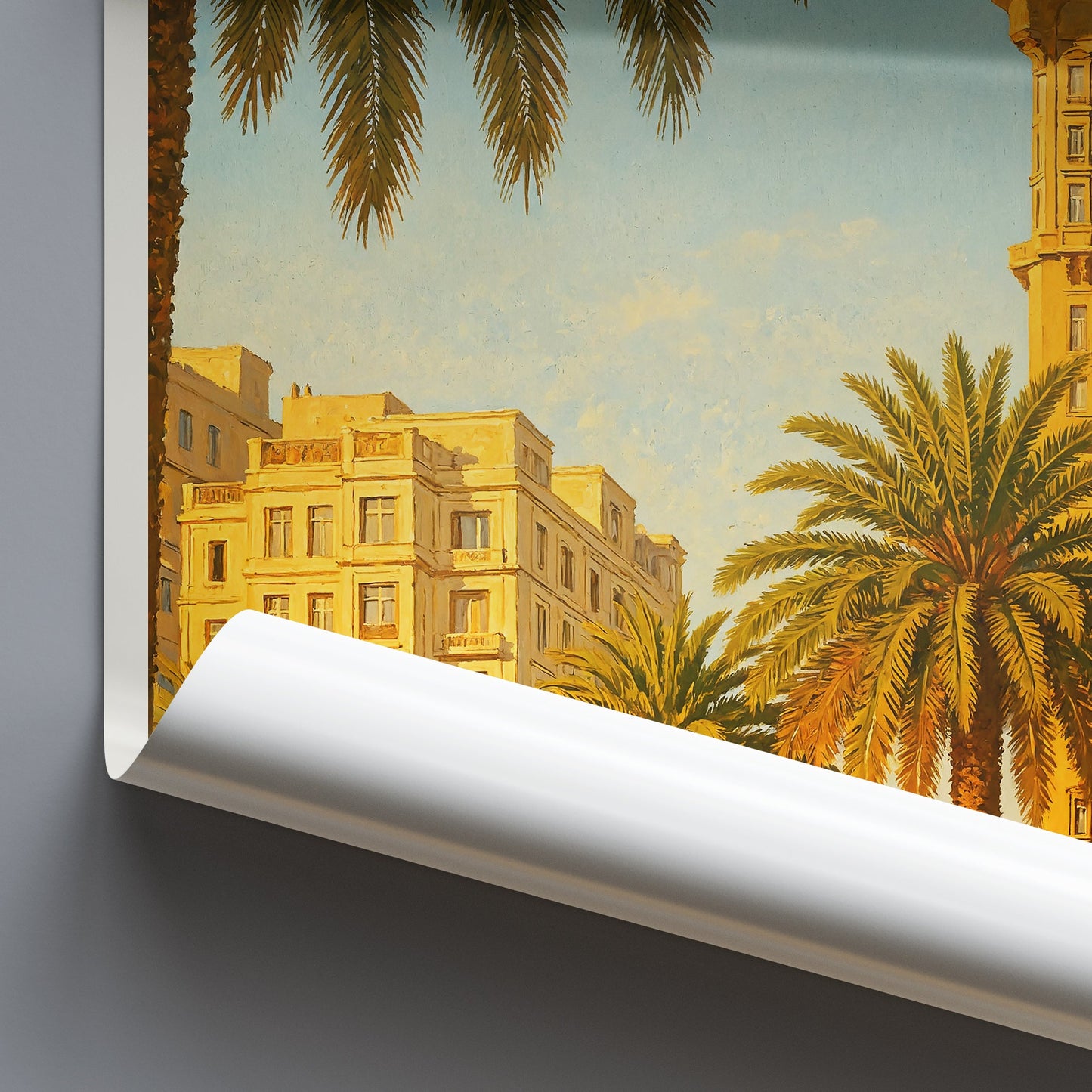 Montevideo Travel Poster, Palacio Salvo Art Print ~ Uruguay Cityscape Wall Decor | South America Gift