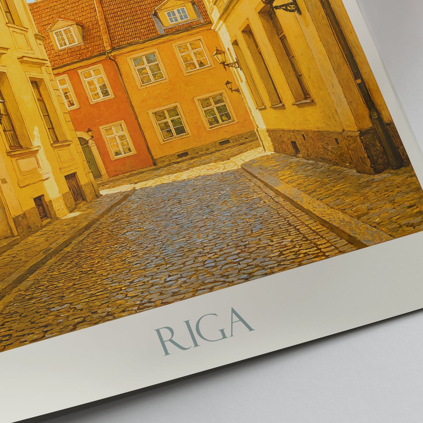 Riga Travel Poster | Old Town Latvia Art Print & European Cityscape Decor | Baltic Travel Gift