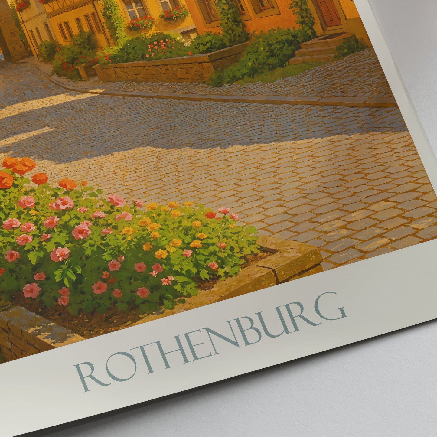Rothenburg Travel Poster, Germany | Charming Medieval Town Art Print | Historic Bavarian Wall Decor