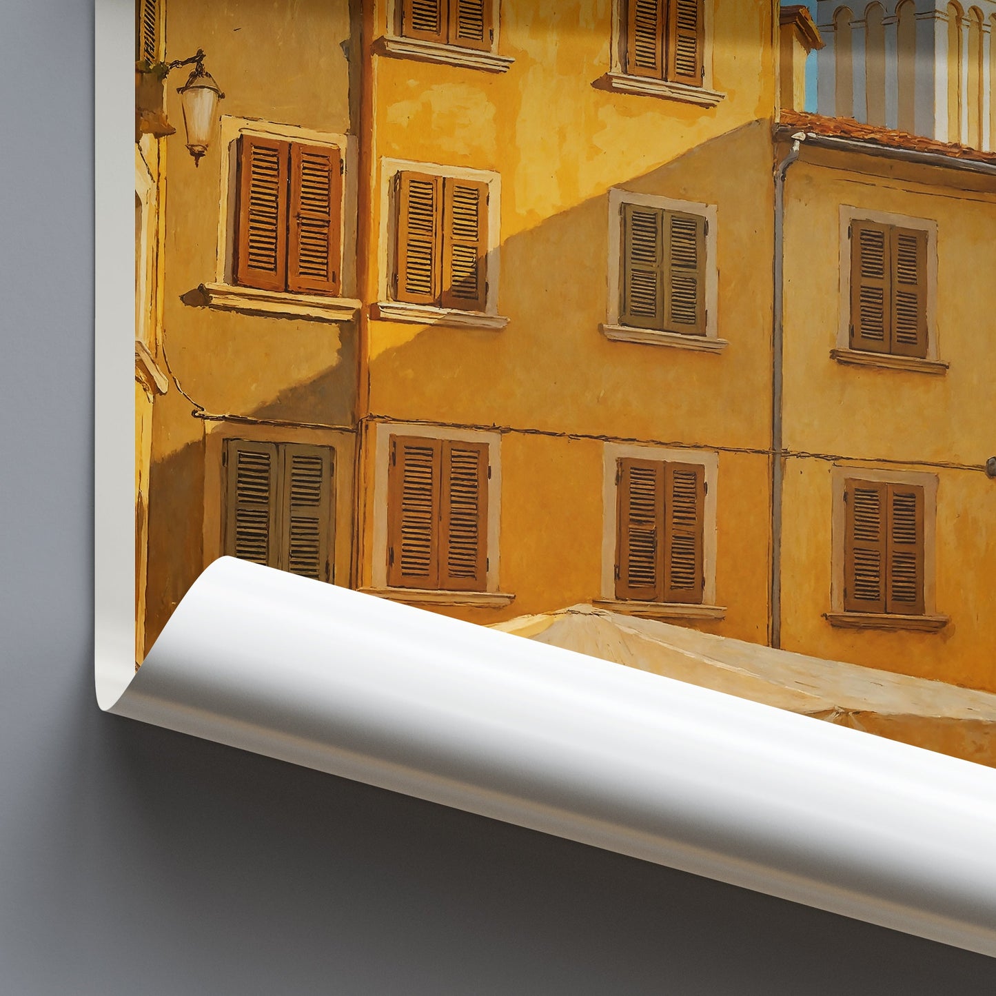 Rovinj Travel Poster | Old Town Street Scene Art Print | Croatia Vacation Wall Decor | Mediterranean Home Gift