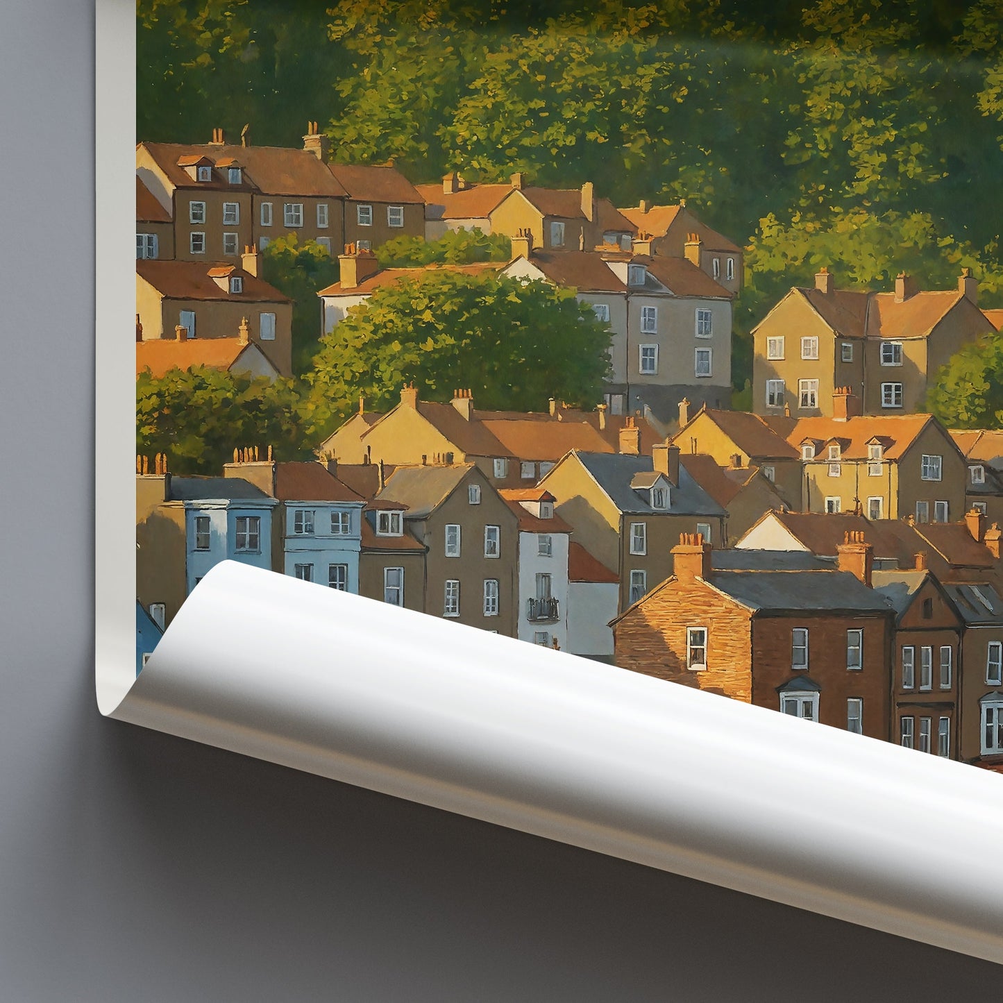 Scarborough Travel Poster, Castle & South Bay View | North Yorkshire Seaside Art | English Coastal Wall Decor Print