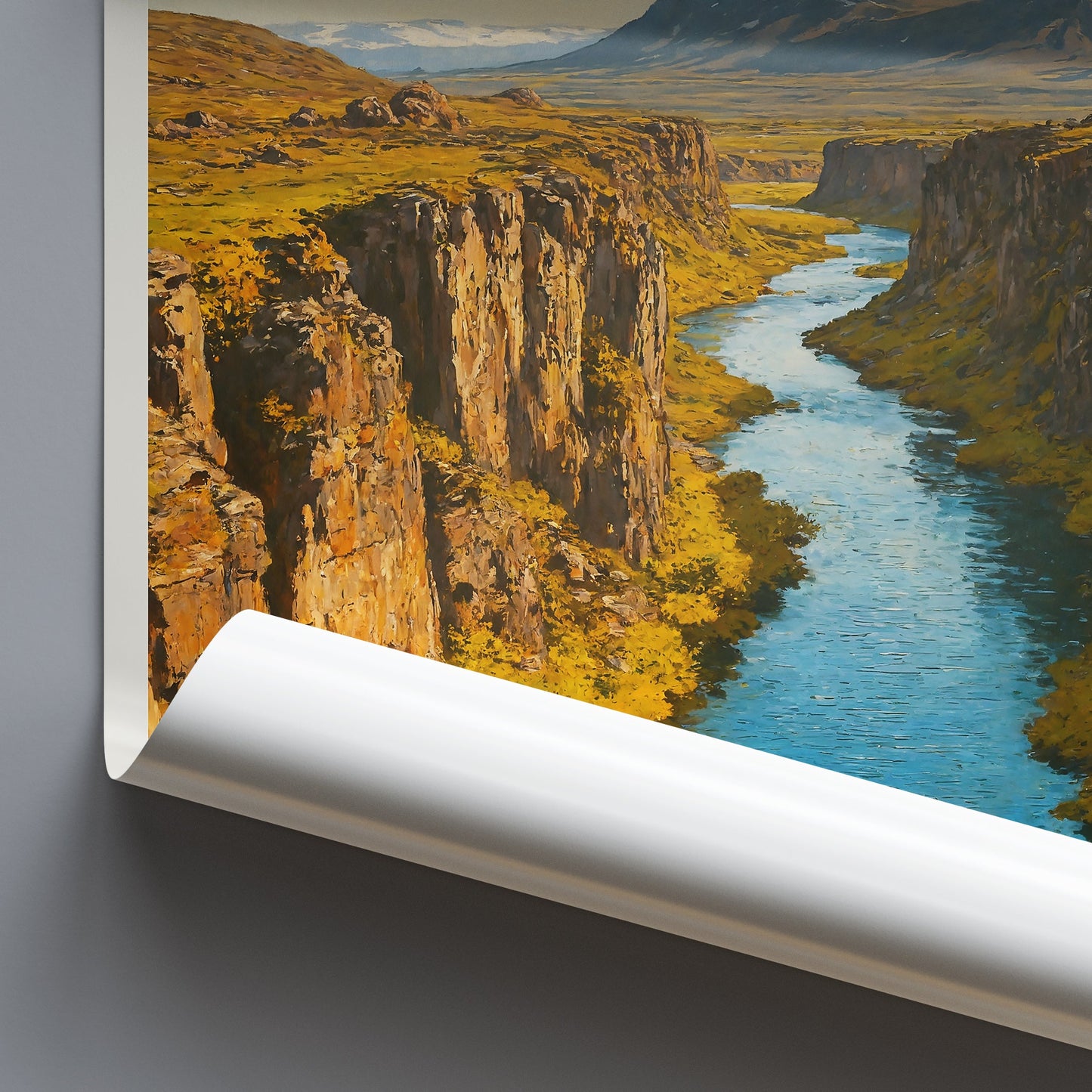 Thingvellir National Park Travel Poster | Iceland Landscape Art Print | Nordic Nature Wall Decor | Unique Gift