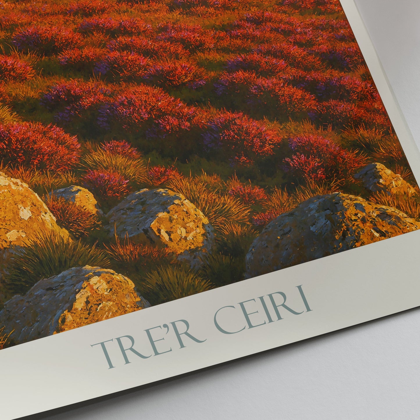 Tre'r Ceiri Travel Poster, Wales Hillfort Art Print | Snowdonia Landscape Decor | Ancient Ruin Wall Art | Welsh Gift